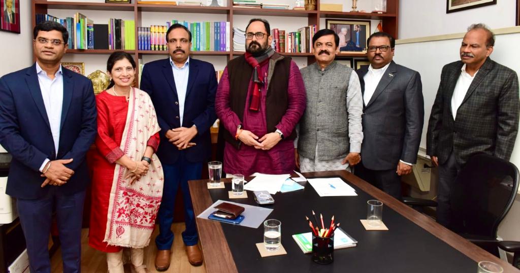 Meeting with Hon’ble Union Minister Shri Rajeev Chandrasekhar